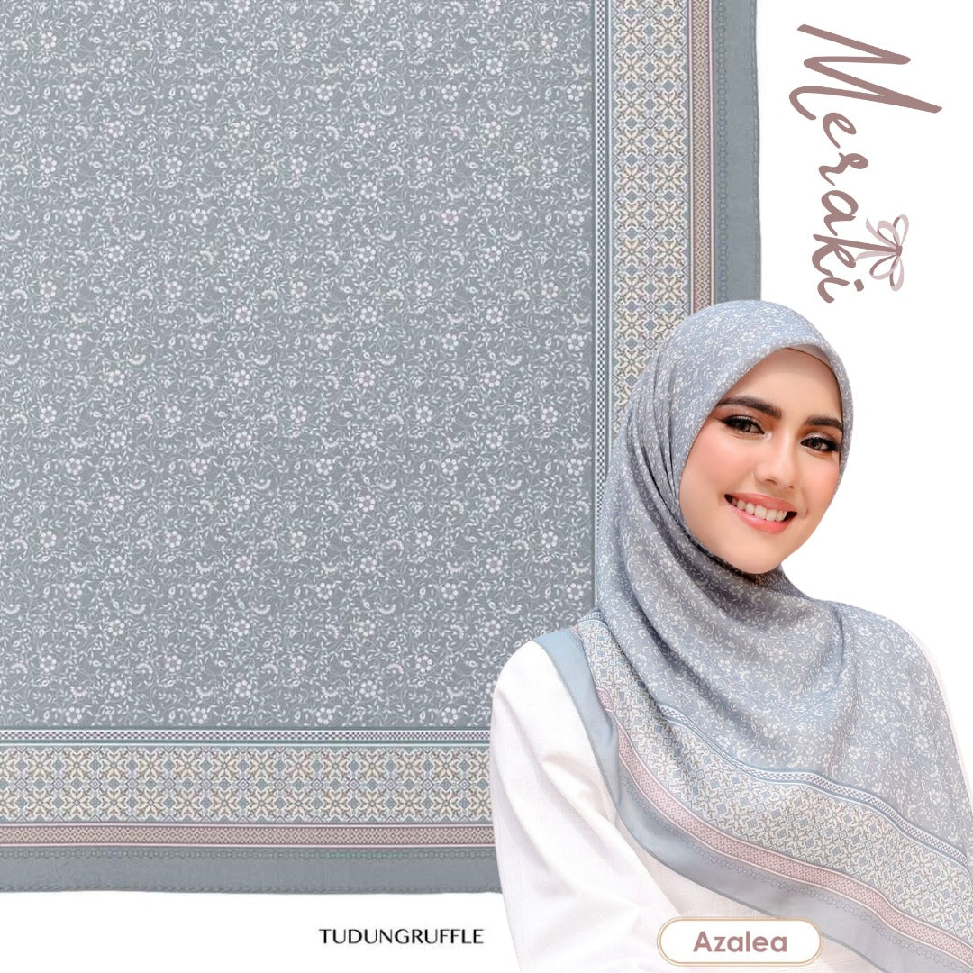 [Tudung Ruffle Meraki] Azalea