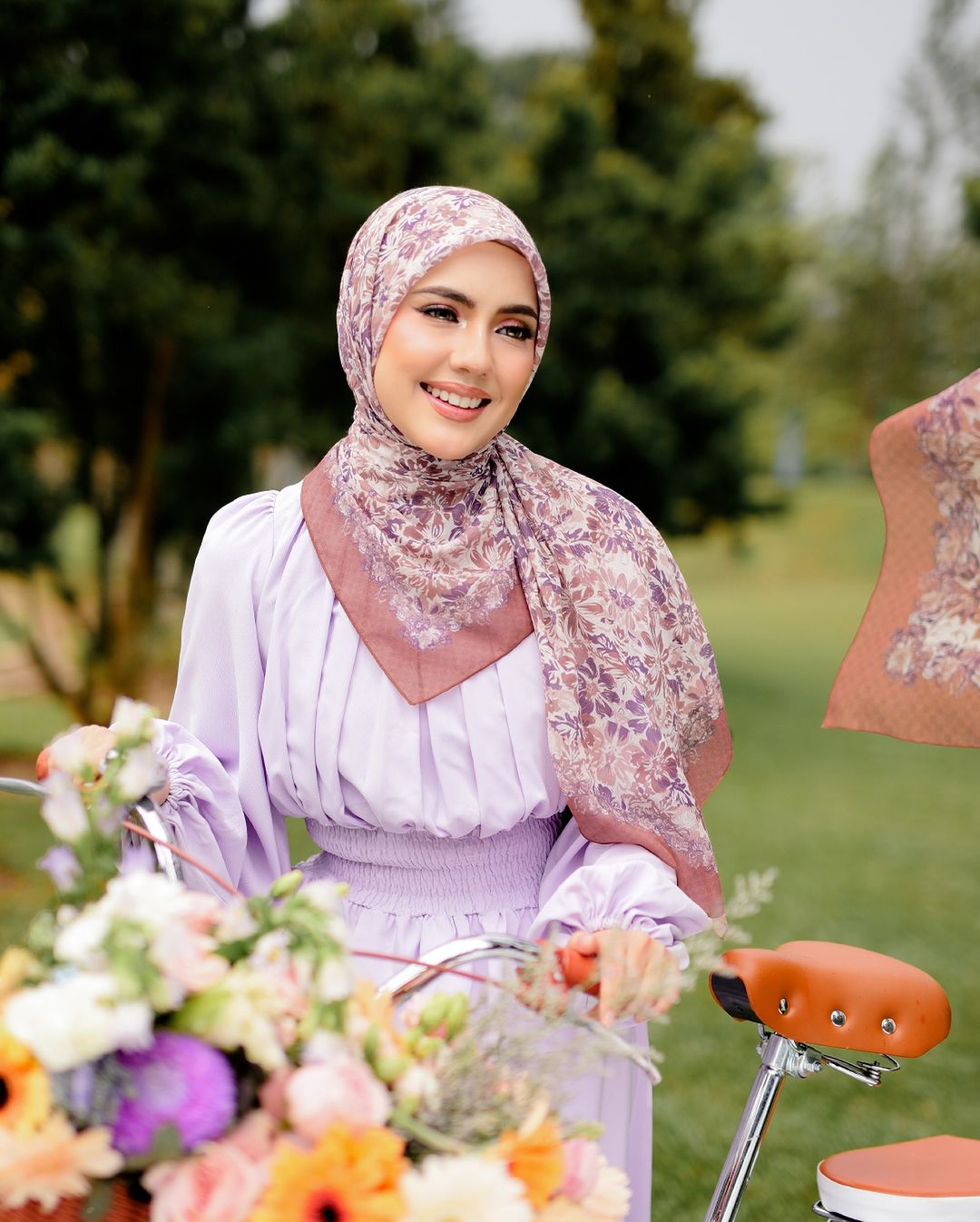 [Tudung Ruffle Vintage Garden] Clara